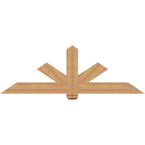 Ekena Millwork Kennewick Timber Gable Bracket, Western Red Cedar, 72"W x 24"H x 5 1/2"D x 5 1/2"F, 8/12 Pitch GBW072X24X0606KEN00SWR - main